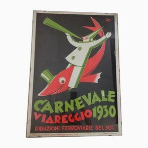 Manifesto Carnevale di Viareggio Poster by Siro a.p.e. Florence, Italy, 1930-HNE-1336342