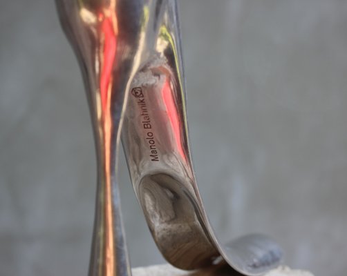 Manolo Blahnik Shoe Horn in Cast Aluminum, 2000s-UWJ-1768514