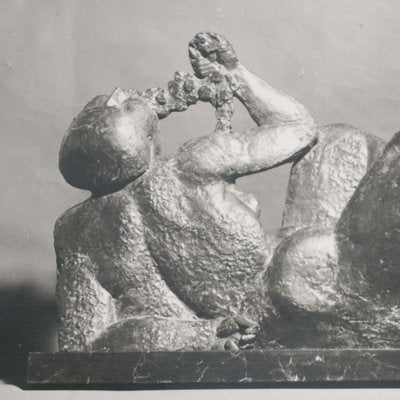 Manolo Hugue, Archive Image of Sculpture, 1960, Photograph, Framed-WM-1403704