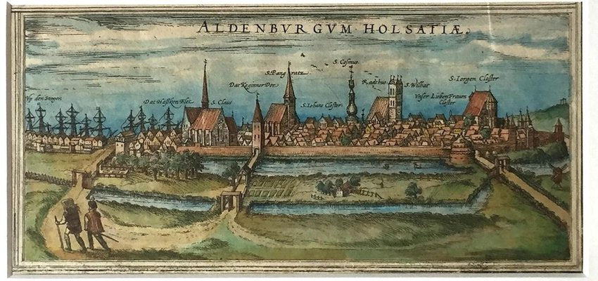 Map of Aldenburgum Holsatie - From ''Civitates Orbium Terrarum'' - 1575 1575-ZCI-757683