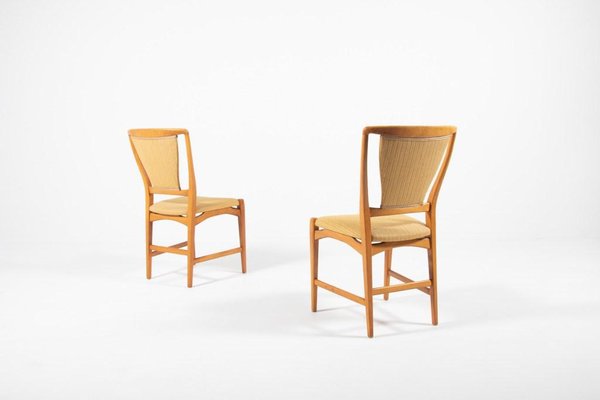 Maple Frame Chairs by David Rosen for Nordiska Kompaniet, 1960s, Set of 4-KMC-920499