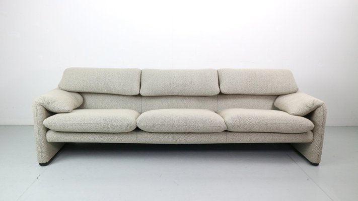 Maralunga 3-Seater Sofa by Vico Magistretti for Cassina, 1970s-DT-2026233