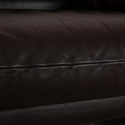 Maralunga Leather Two Seater Dark Brown Sofa from Cassina-RQW-2036286