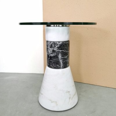 Marble and Glass Side Table from Acerbis, 1980s-PRS-1740499