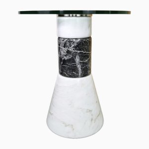 Marble and Glass Side Table from Acerbis, 1980s-PRS-1740499