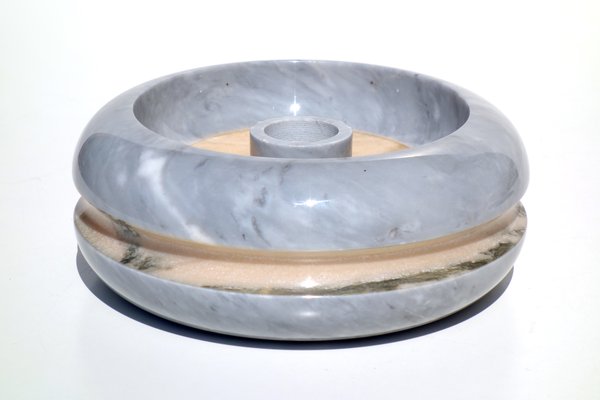 Marble Ashtray Set by Massimo Vignelli for Casigliani, 1970s, Set of 3-KGD-941043