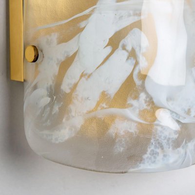 Marble & Murano Glass Wall Light Fixture from Hillebrand, 1960s-VDW-1436931