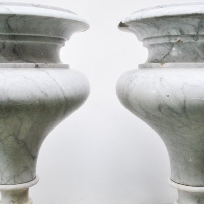 Marble Vases, 1980s, Set of 2-JQO-690417