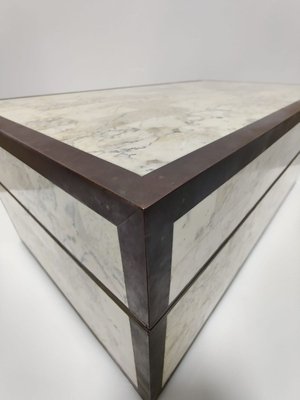 Marble, Wood and Brass Box from Maitland Smith, 1970s-JJT-828253