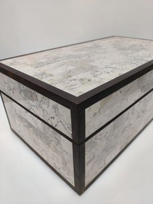 Marble, Wood and Brass Box from Maitland Smith, 1970s-JJT-828253