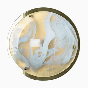 Marbled Glass Wall Light attributed to Hillebrand, Austria, 1960s-VDW-1813980