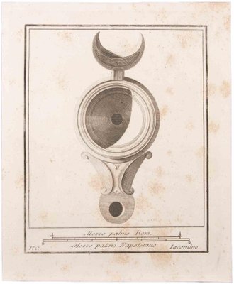 Marcantonio Iacomino, Oil Lamp, Etching, 18th Century-ZCI-1760591