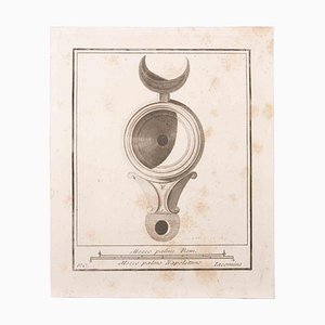 Marcantonio Iacomino, Oil Lamp, Etching, 18th Century-ZCI-1760591