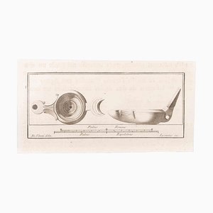 Marcantonio Iacomino, Oil Lamp, Etching, 18th Century-ZCI-1760592