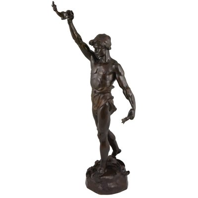 Marcel Debut, Sculpture of Aladdin and the Magic Lamp, Bronze-KTN-1318540