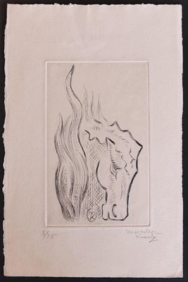 Marcel Kurtz - The Horse - Original Etching - Late 20th Century-ZCI-909831