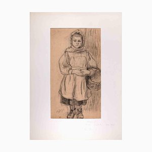 Marcellin Desboutin, Portrait of Child, Original Drawing, 1901-ZCI-1298881