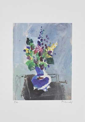 Marcello Avenali - Vase of Flowers - Original Lithograph - 1950-ZCI-872270