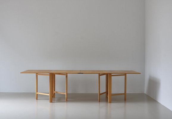 Maria Flap Folding Table in Karelian Birch attributed to Bruno Mathsson for Karl Mathsson, 1977-WRF-1721270