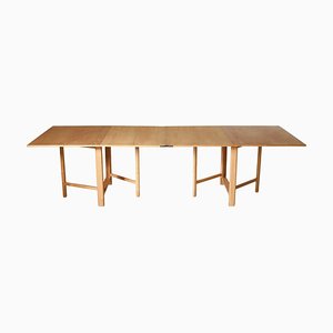 Maria Flap Folding Table in Karelian Birch attributed to Bruno Mathsson for Karl Mathsson, 1977-WRF-1721270