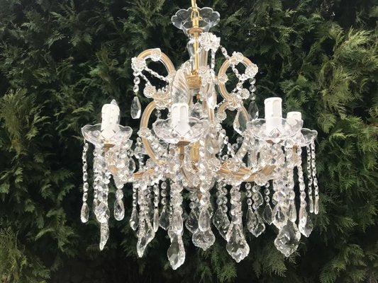 Maria Teresa Cut Crystal Chandelier, 1970s-WQQ-1155135