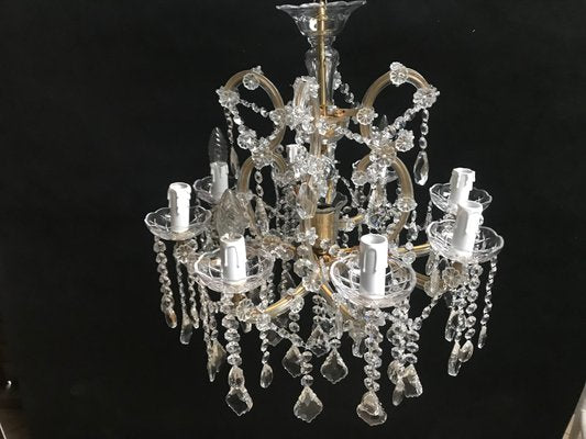 Maria Teresa Cut Crystal Chandelier, 1970s-WQQ-1155135