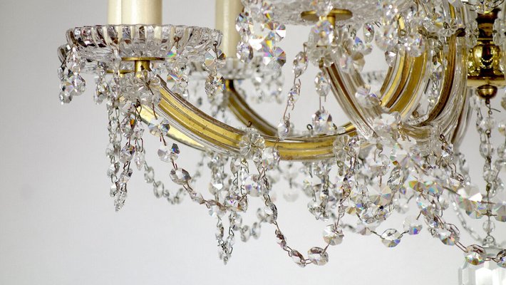 Maria Theresia Style Lead Crystal Chandelier, 1970s-NGU-1780493