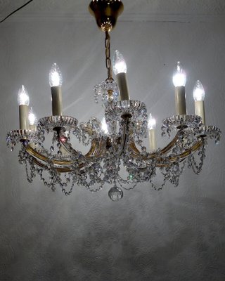 Maria Theresia Style Lead Crystal Chandelier, 1970s-NGU-1780493