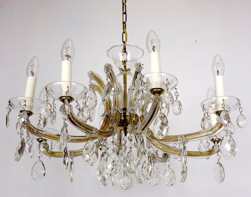 Maria Theresia Style Lead Crystal Chandelier, 1970s-NGU-1780497