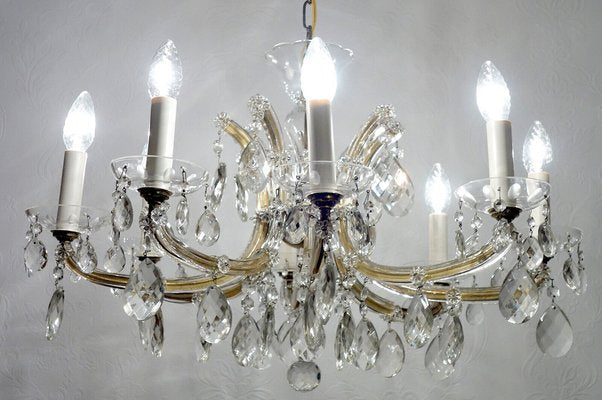 Maria Theresia Style Lead Crystal Chandelier, 1970s-NGU-1780497