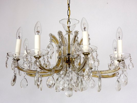 Maria Theresia Style Lead Crystal Chandelier, 1970s-NGU-1780497