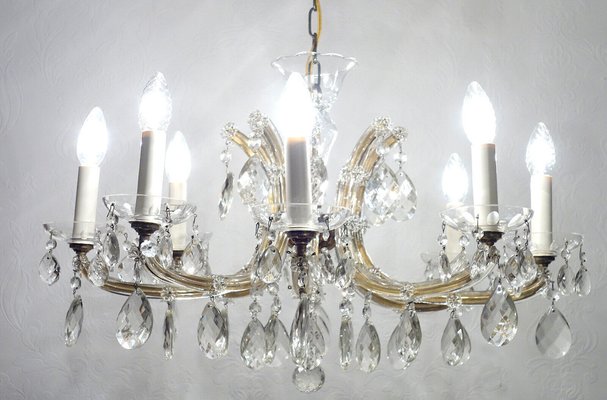 Maria Theresia Style Lead Crystal Chandelier, 1970s-NGU-1780497