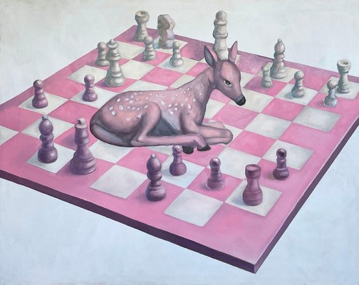 Mariam Odishvili, The Game, 2022, Oil on Canvas-CHG-2030436