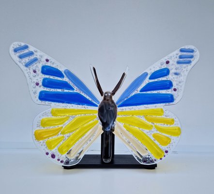 Marijke & Joop Berendsen, Butterfly, Blue and Yellow, 2024, Glass-QAI-2035855