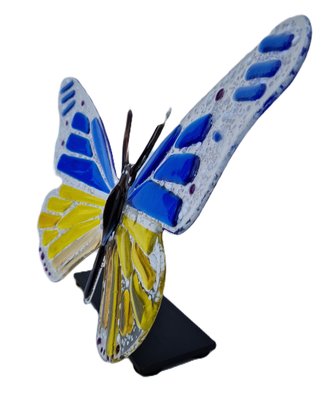 Marijke & Joop Berendsen, Butterfly, Blue and Yellow, 2024, Glass-QAI-2035855