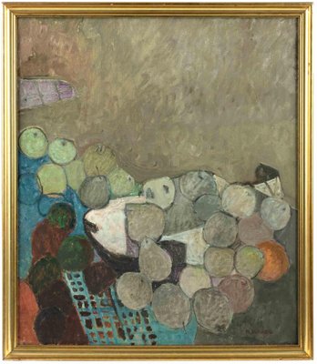 Mario Asnago, Still Life, Oil Painting, 1960s-ZCI-1770164