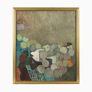 Mario Asnago, Still Life, Oil Painting, 1960s-ZCI-1770164