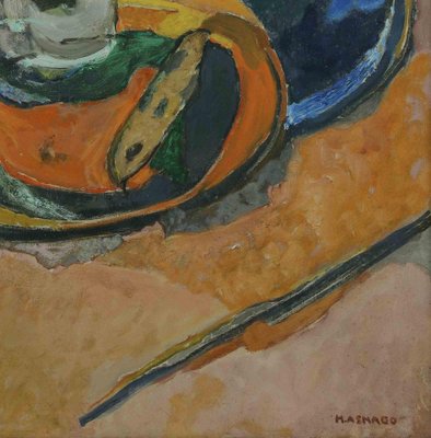 Mario Asnago, Still Life, Oil Painting, Mid-20th Century-ZCI-1770170