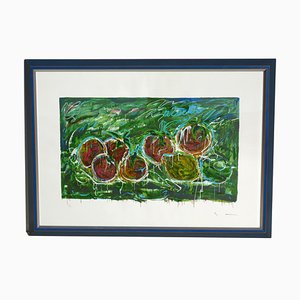 Mario Schifano, Acerbi, Materic Serigraph with Frame-KGD-833388