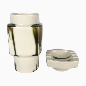 Marion Collection Vase & Ashtray Set from Ditmar Urbach, 1981, Set of 2-TZ-801052