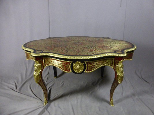 Marquetry Boulle Table by Diehl Paris-WSV-995245