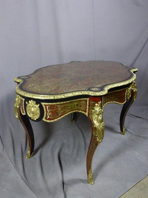 Marquetry Boulle Table by Diehl Paris-WSV-995245