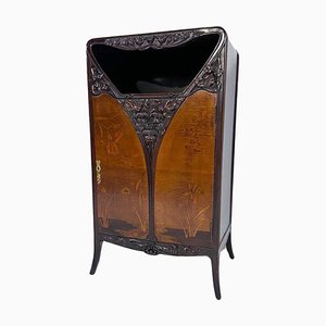 Marquetry Cabinet in Mahogany, 1890s-FGA-1783036