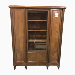 Marquetry Display Cabinet with Three Doors-HLV-1428644