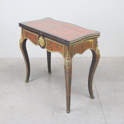 Marquetry Game Table-NE-796137