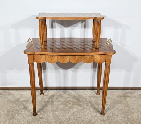 Marquetry Side Table, 1940s-RVK-1806941