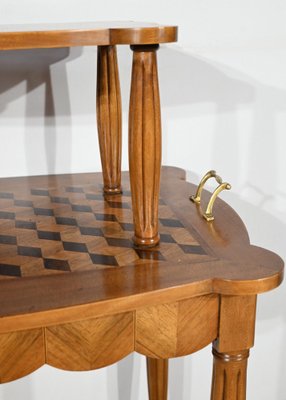 Marquetry Side Table, 1940s-RVK-1806941