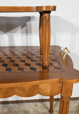 Marquetry Side Table, 1940s-RVK-1806941