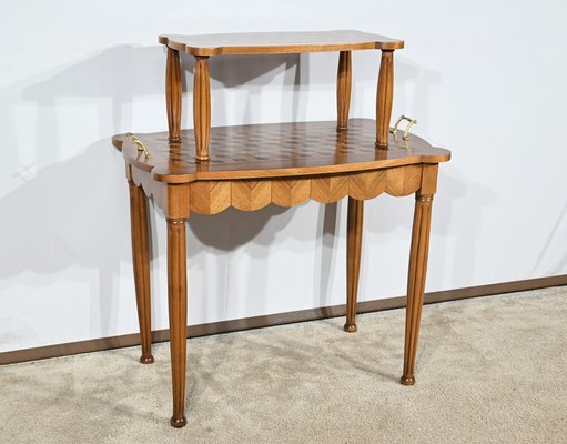 Marquetry Side Table, 1940s-RVK-1806941