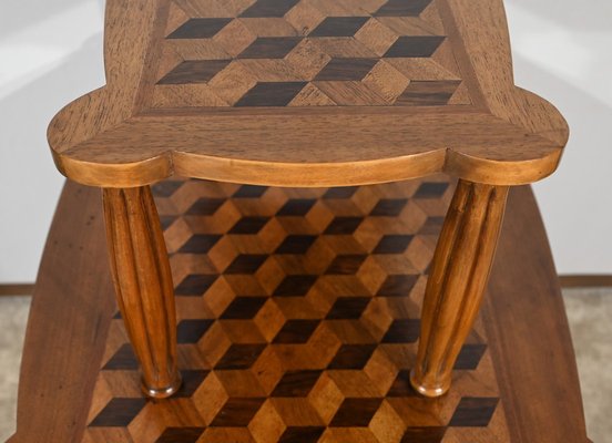 Marquetry Side Table, 1940s-RVK-1806941